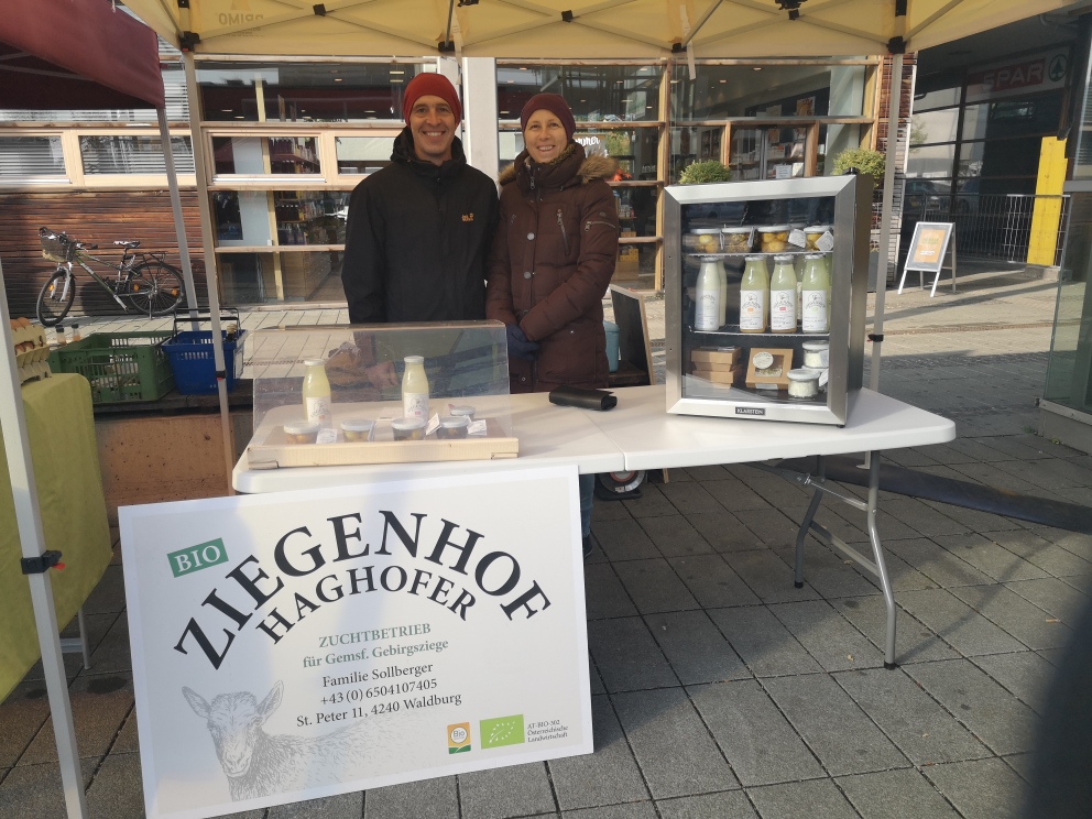 Ziegenhof Haghofer am Bio-Bauernmarkt solarCity Solberger